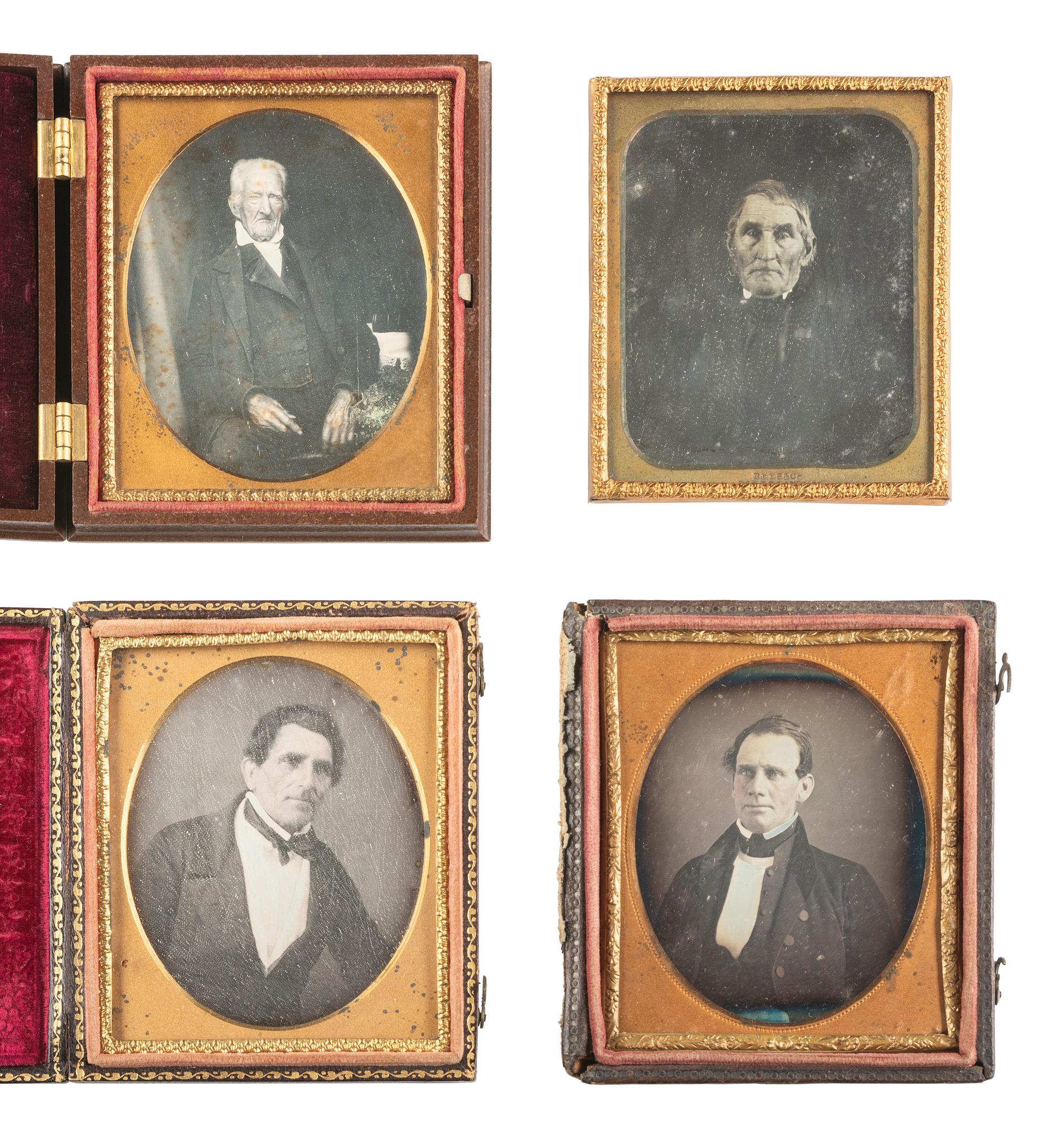 [EARLY PHOTOGRAPHY]. 25 assorted sixth plate daguerreotypes of men.