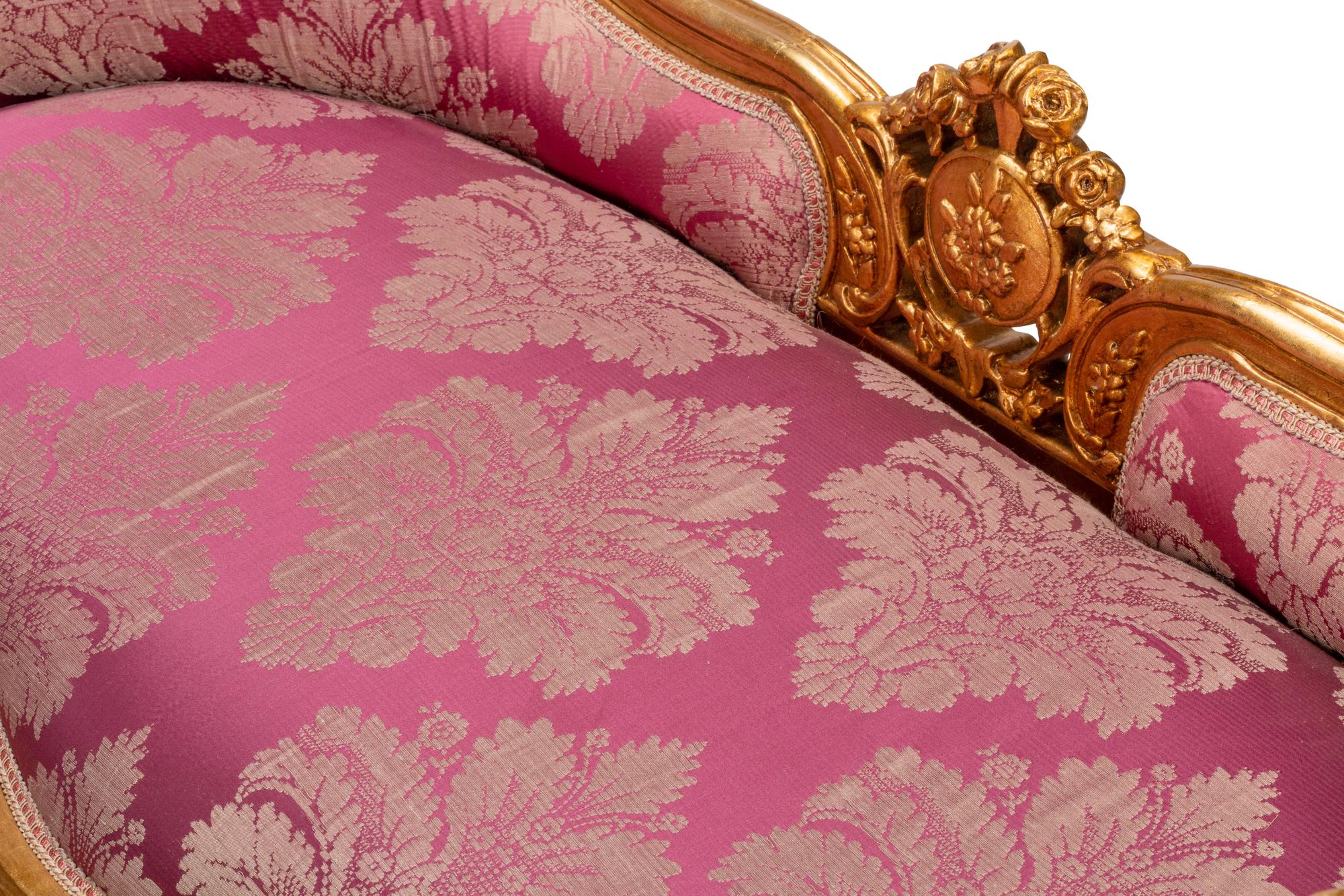 A Pair of Louis XV Style Giltwood Window Seats