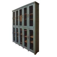 A Painted Ten Door Locker 70" W x 13" D x 82" H — Italy, Circa 1940