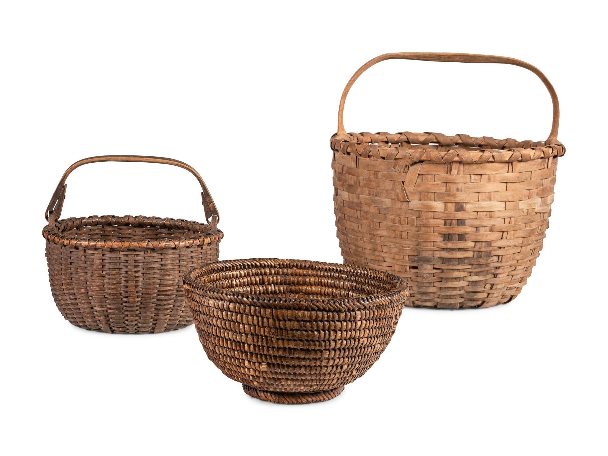 Six Woven Baskets