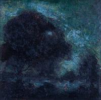 Attributed to Ralph Albert Blakelock, (American, 1847-1919), Landscape