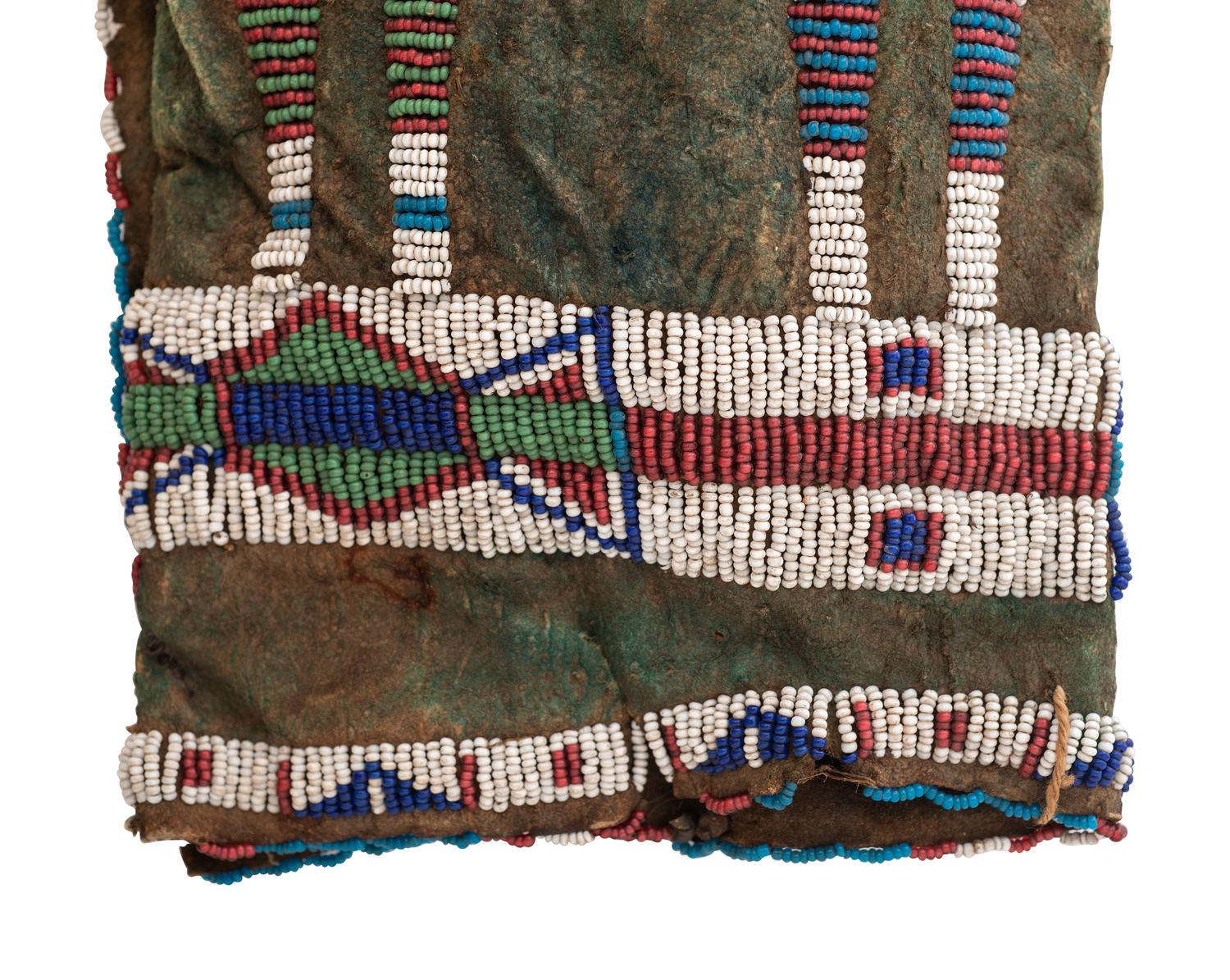 Sioux Beaded Hide Woman's Legging, Single