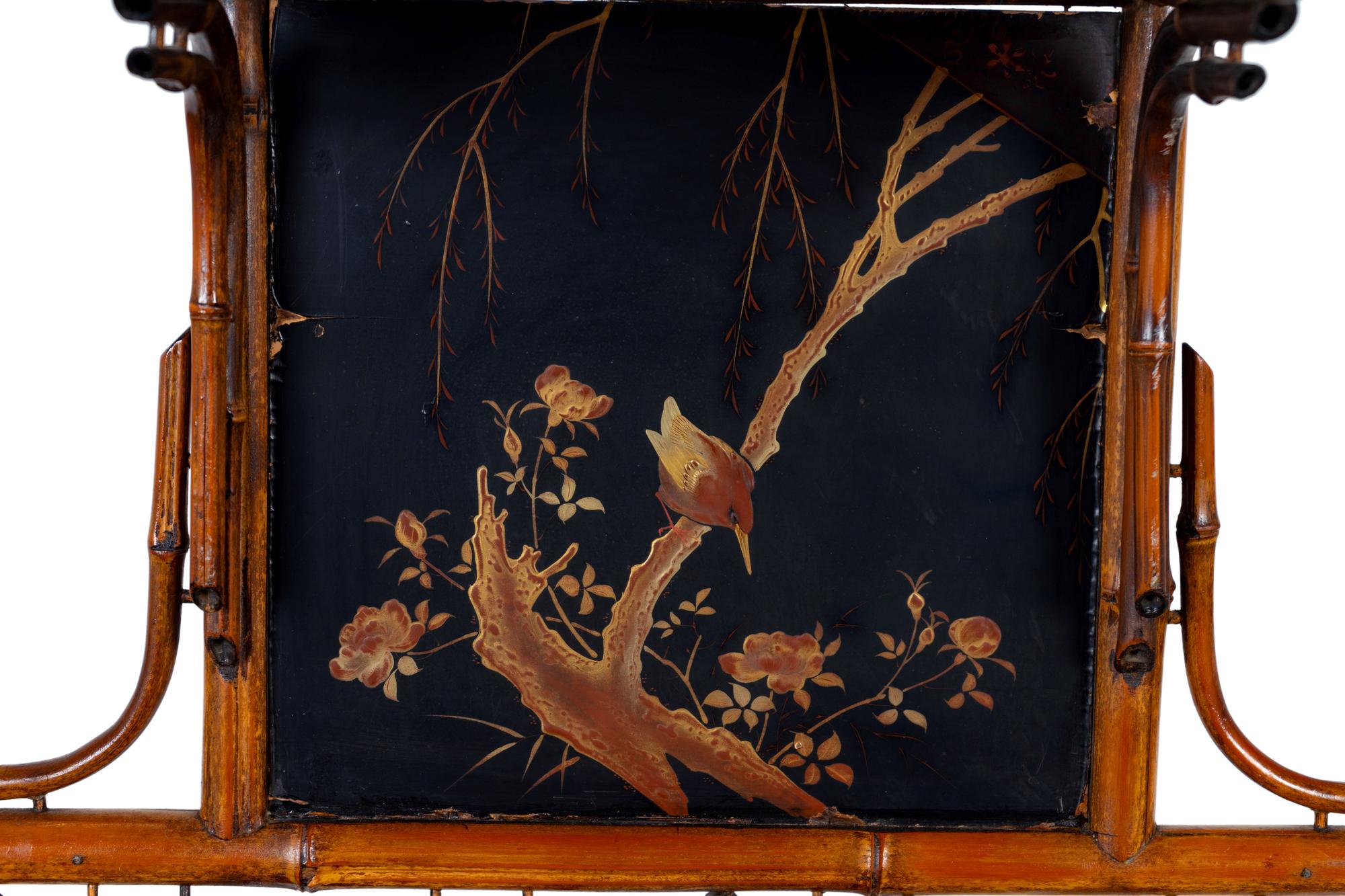 A Victorian Aesthetic Movement Bamboo Etagere — 19TH CENTURY