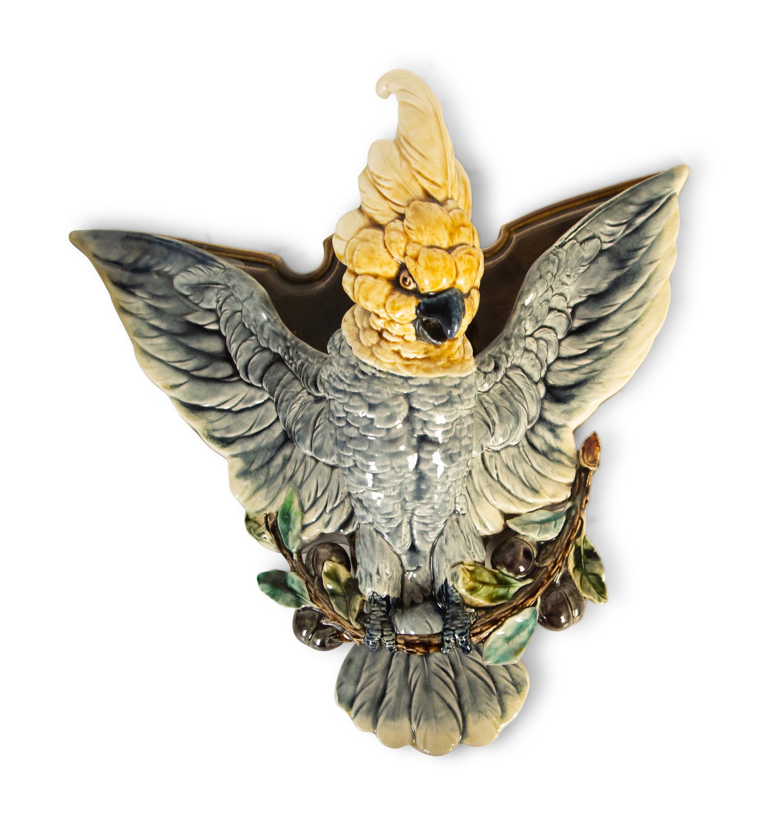 A Group of Five Majolica Wall Pieces — 19th/20th Century