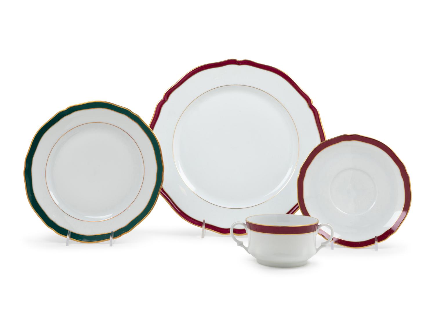 A Limoges Porcelain Dinner Service