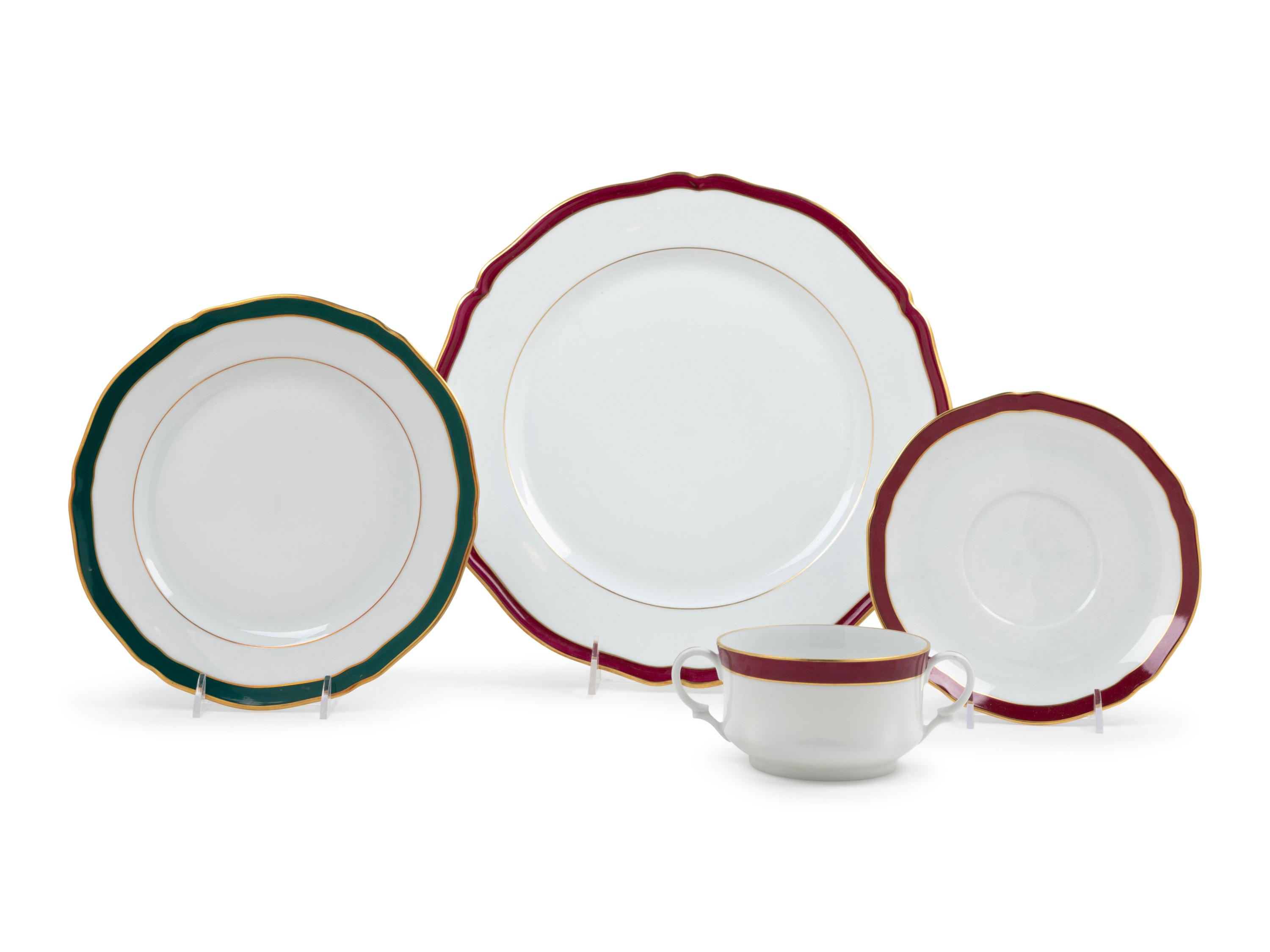 A Limoges Porcelain Dinner Service