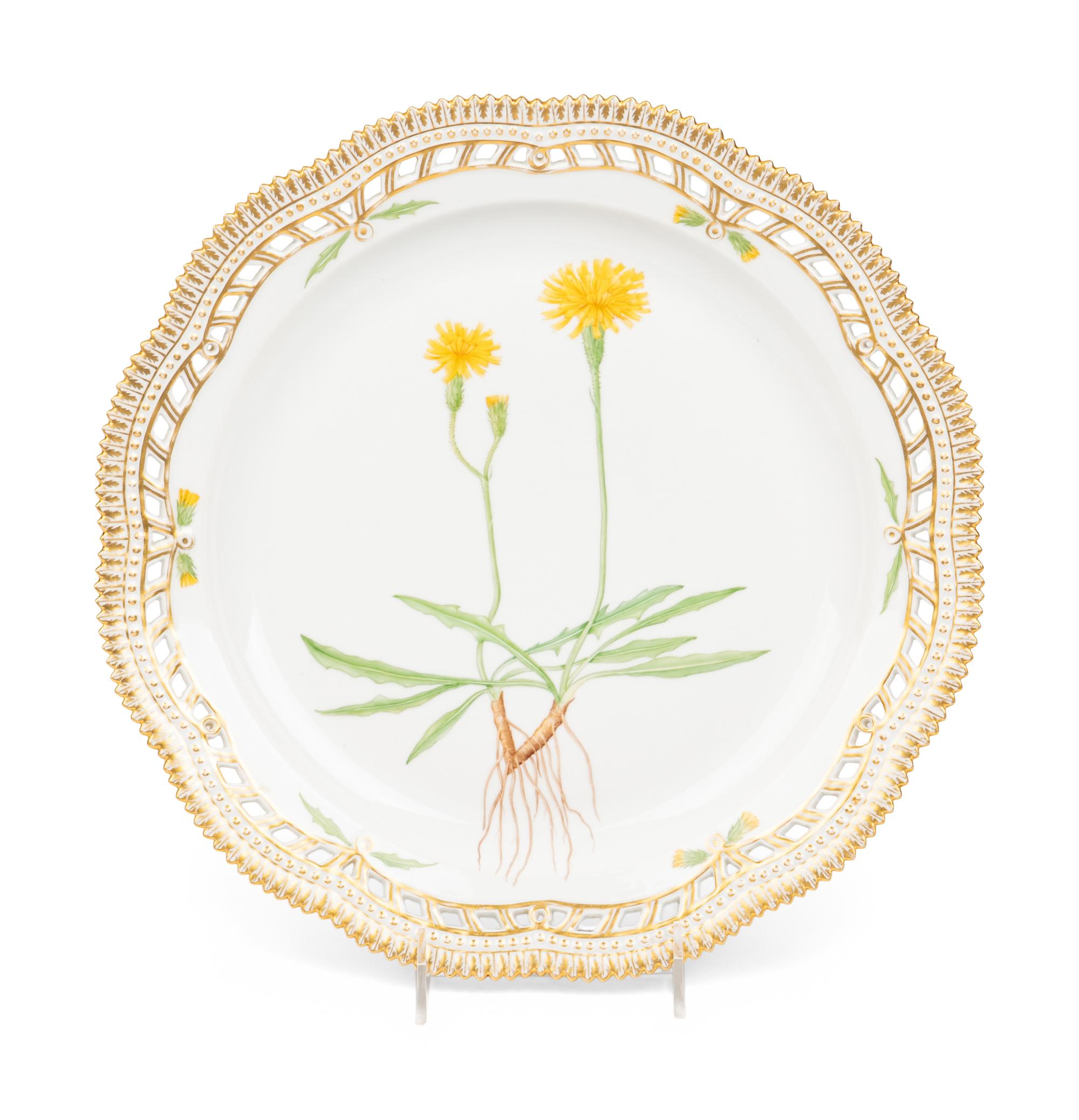 Two Royal Copenhagen Flora Danica Porcelain Table Articles