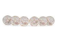 A Set of Six Theodore Haviland Limoges Porcelain Oyster Plates