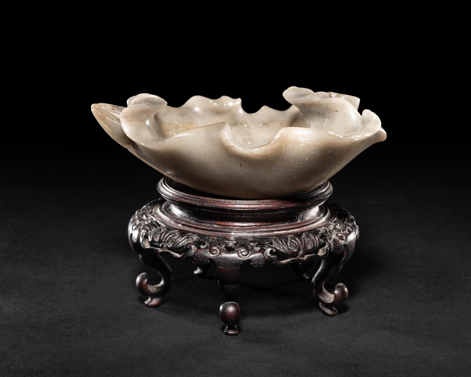 Three Chinese Carved Hardstone Vessels