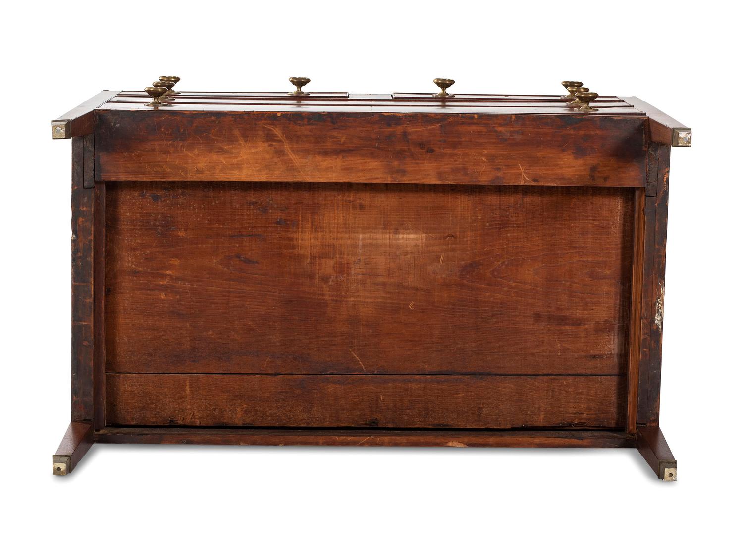 A Classical Mahogany Desk and Bookcase