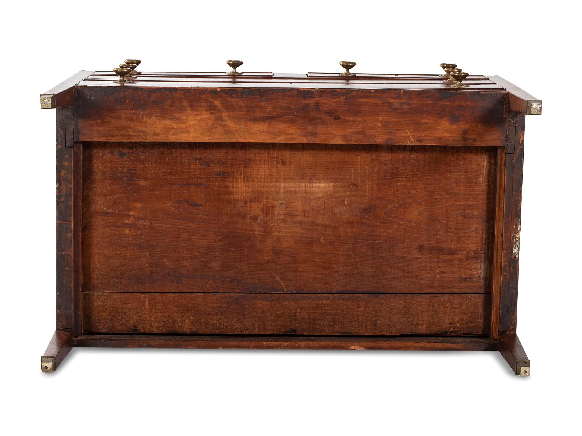A Classical Mahogany Desk and Bookcase