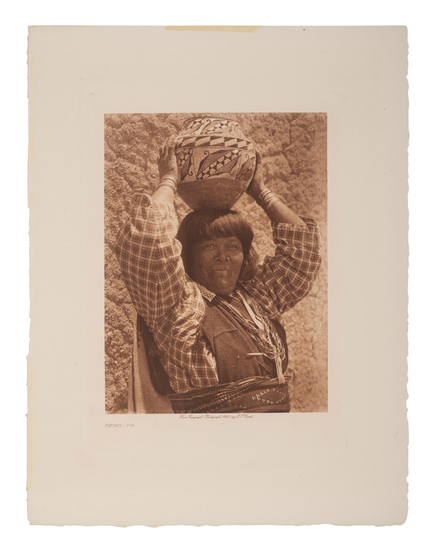 CURTIS, Edward (1868-1952).13 volume photogravures of Native American subjects, incl. Chief Joseph.