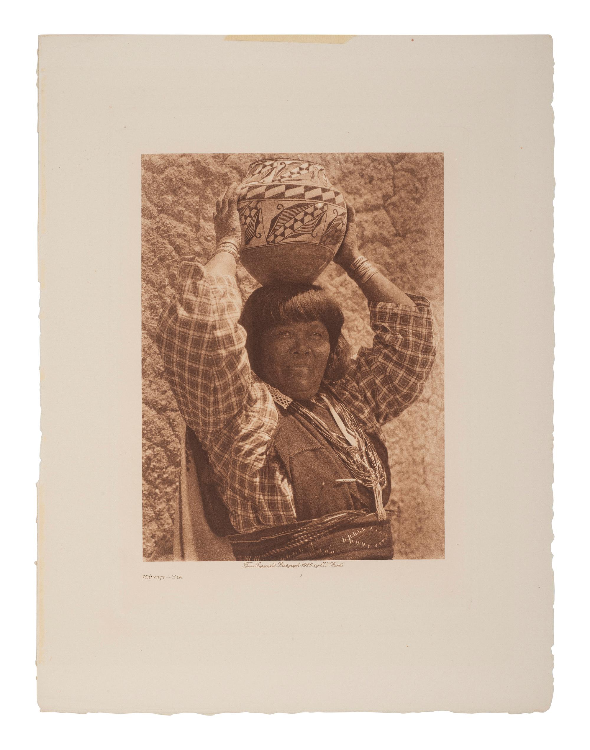 CURTIS, Edward (1868-1952).13 volume photogravures of Native American subjects, incl. Chief Joseph.