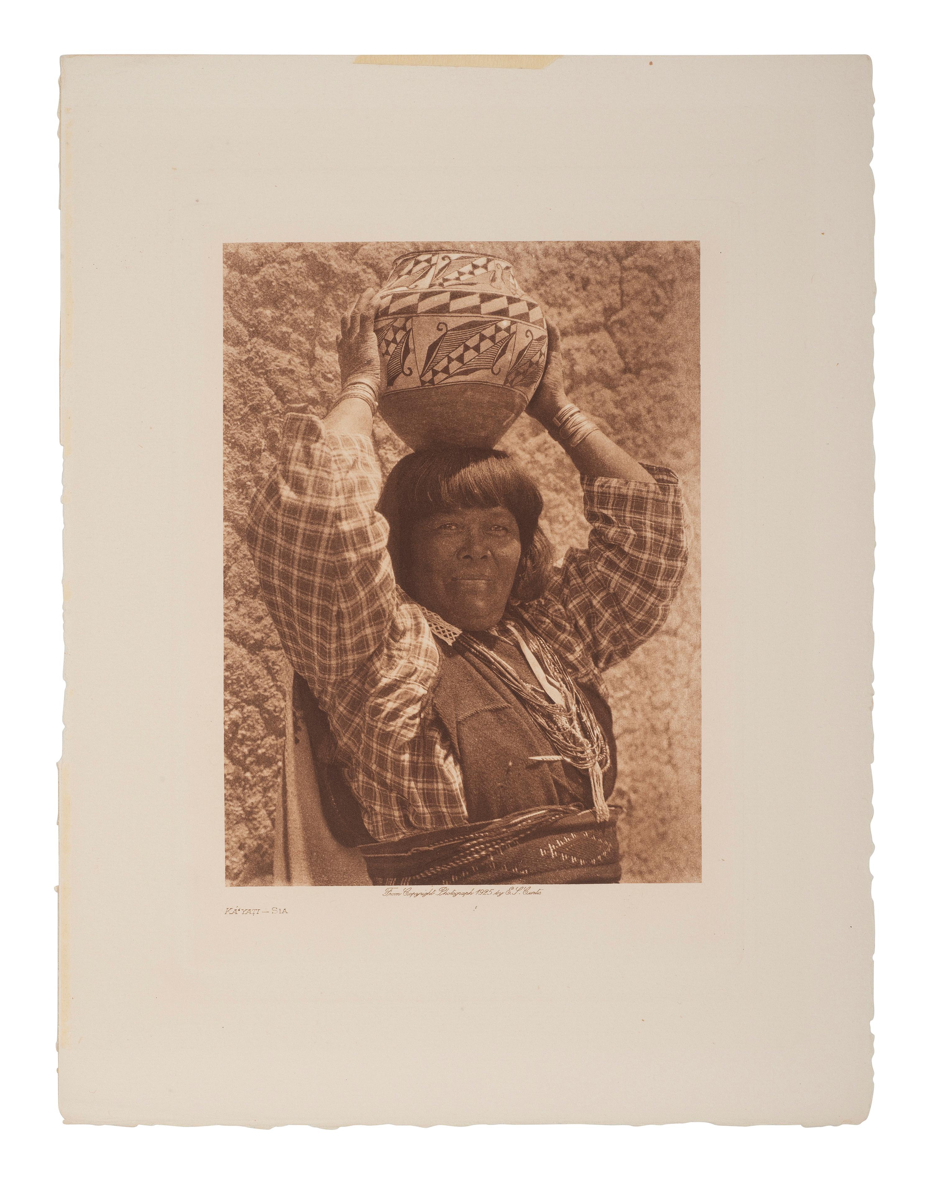 CURTIS, Edward (1868-1952).13 volume photogravures of Native American subjects, incl. Chief Joseph.