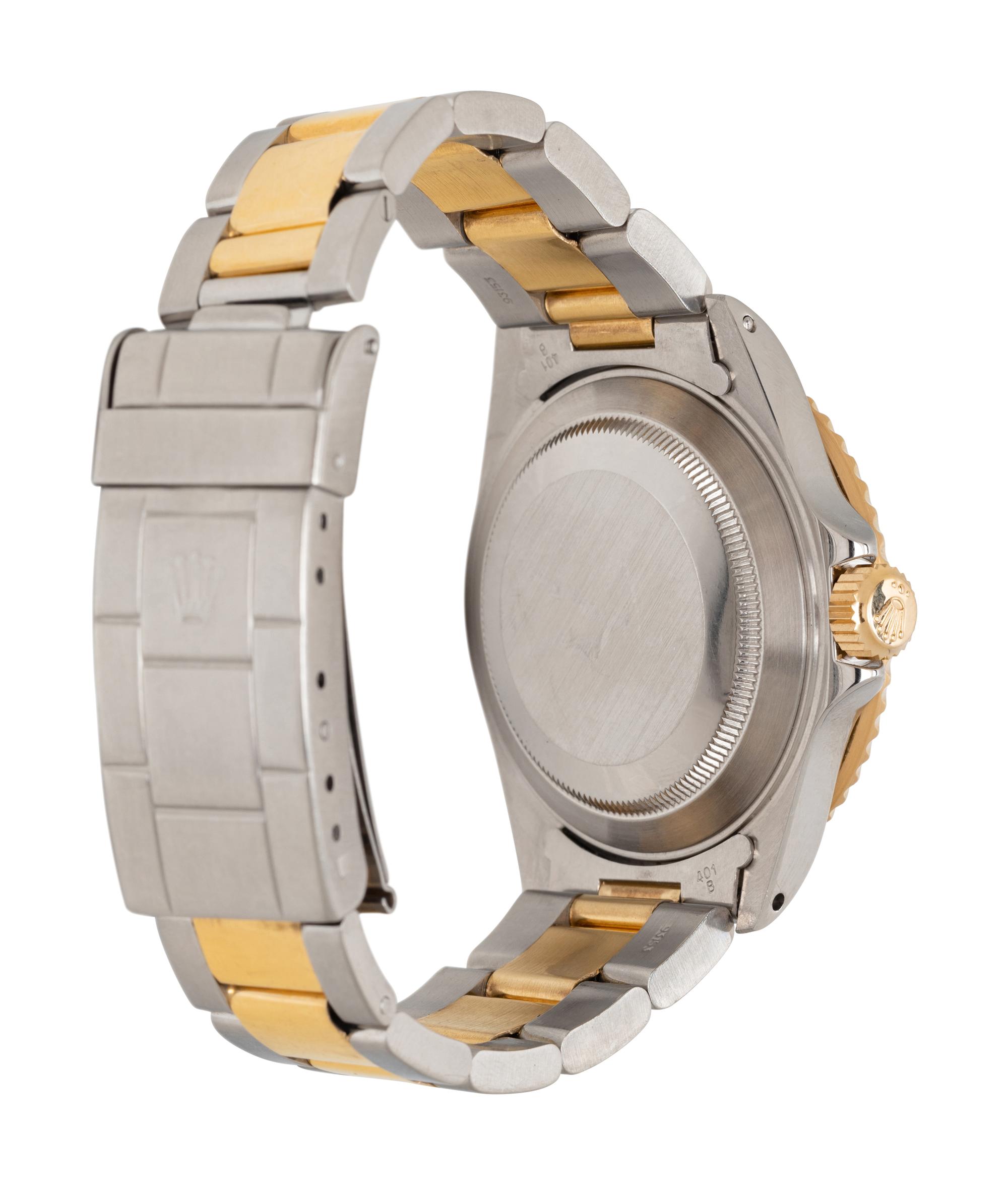 ROLEX, REF. 16613 STAINLESS STEEL AND 18K YELLOW GOLD 'SUBMARINER' WATCH