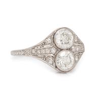 Diamond Toi et Moi Ring