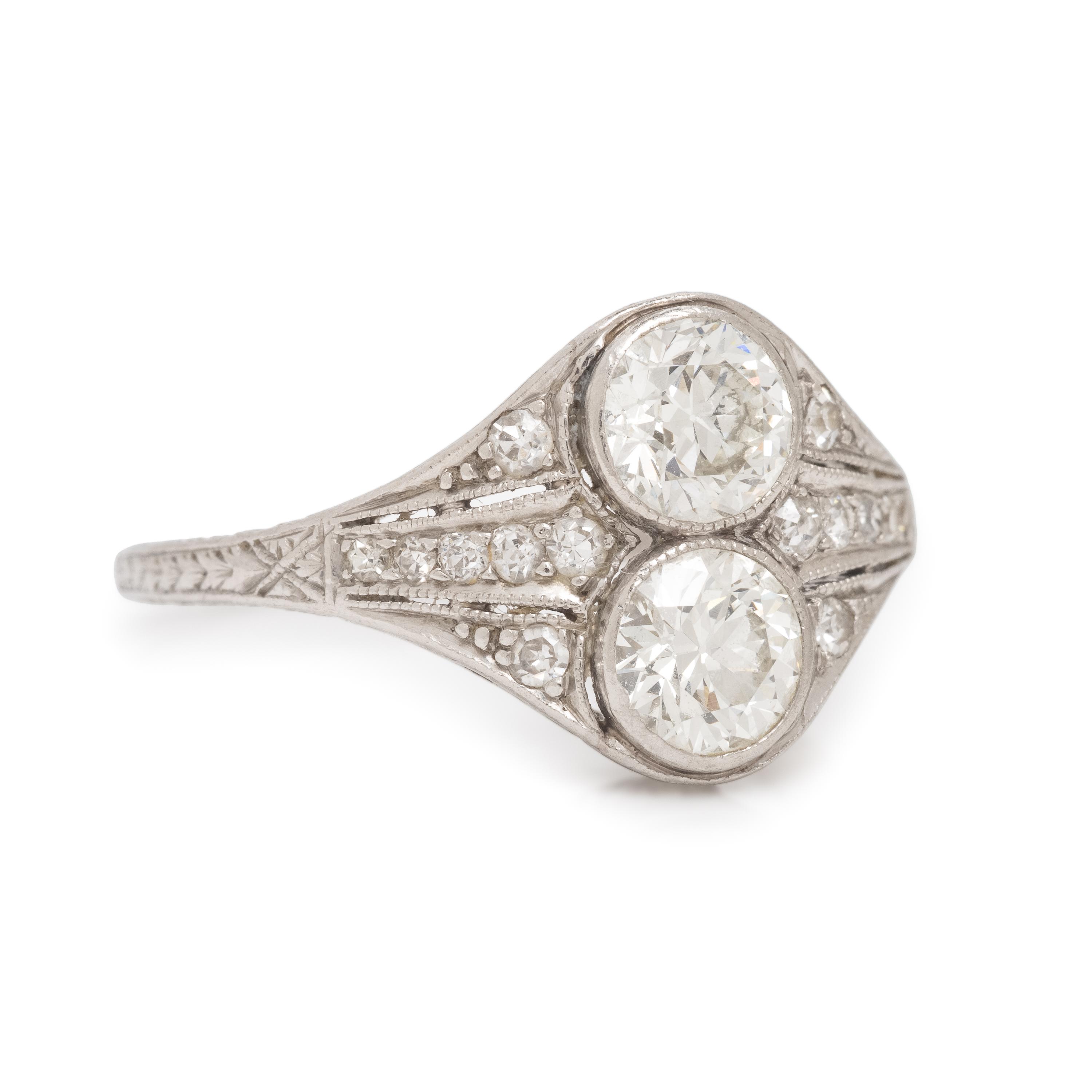 Diamond Toi et Moi Ring
