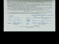 Mike Ditka's 1961 Chicago Bears Rookie NFL Player Contract Signed by Ditka, George Halas and Pete Rozelle