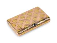 A Fabergé Yellow and Rose Gold Cigarette Case