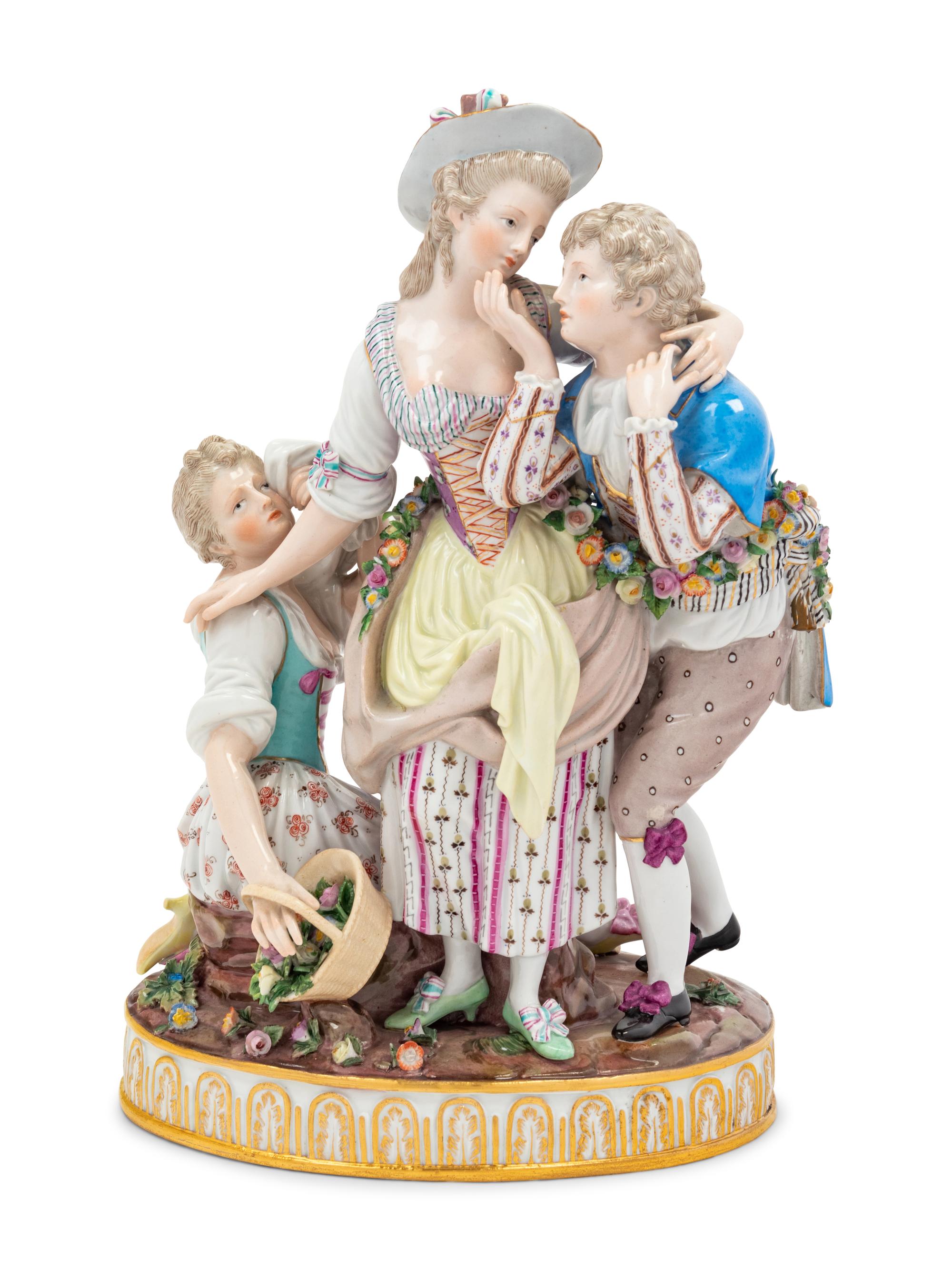 A Meissen Porcelain Figural Group