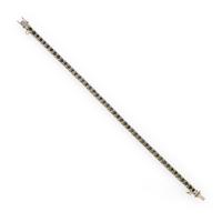Platinum and Diamond Line Bracelet