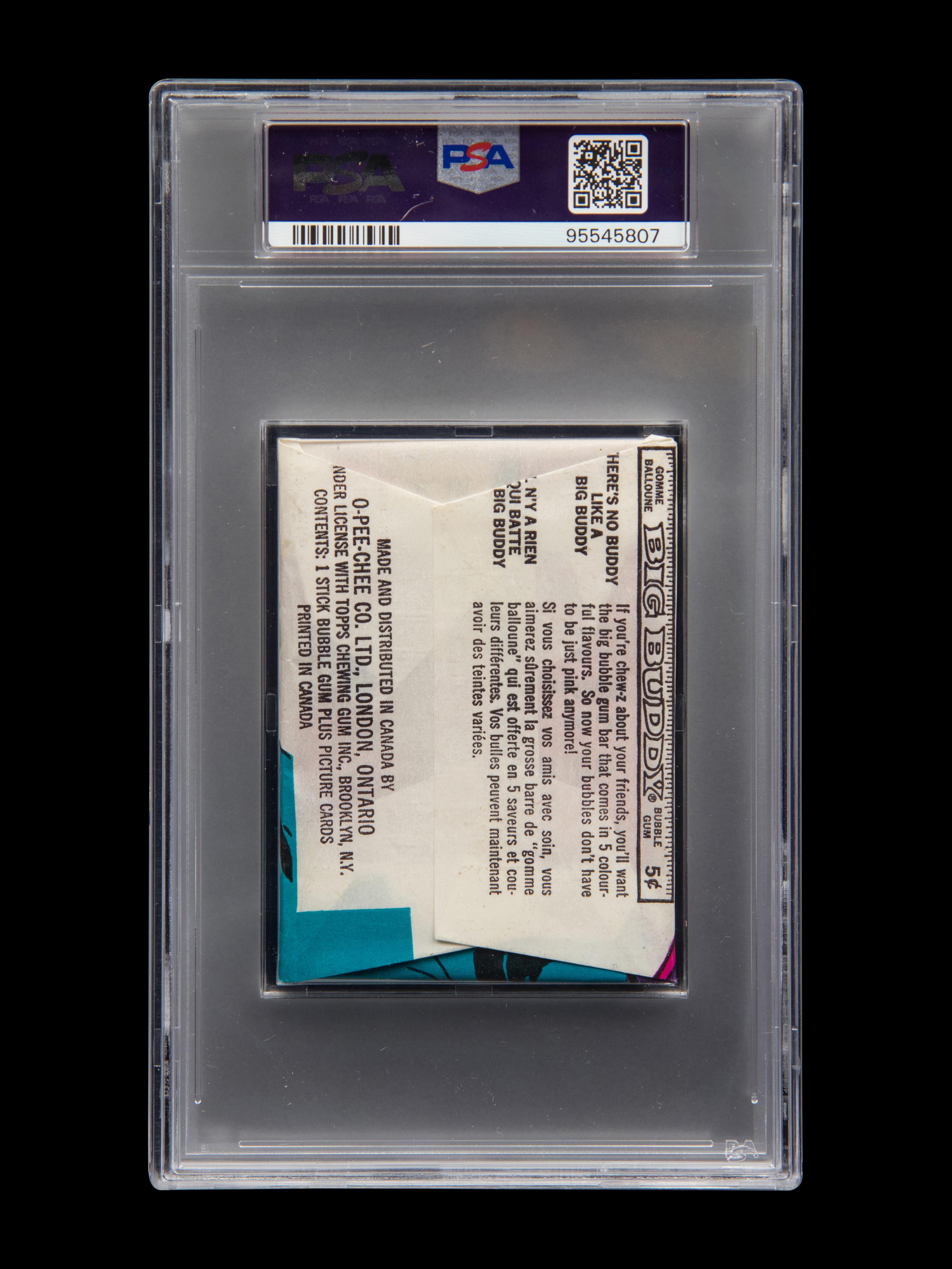 A Sealed Unopened Wax Pack of 1972 O-Pee-Chee Baseball Cards (PSA 9 MINT)