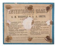The Guerillas . Salem, MA: G.M. Whipple & A.A. Smith, 1863. Boston, MA: William M. Kendall, printer. A Civil War game of strategy.