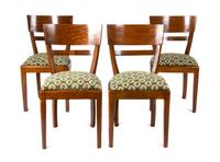 Twelve Art Deco Walnut Dining Chairs Height 35 inches. — 20TH CENTURY