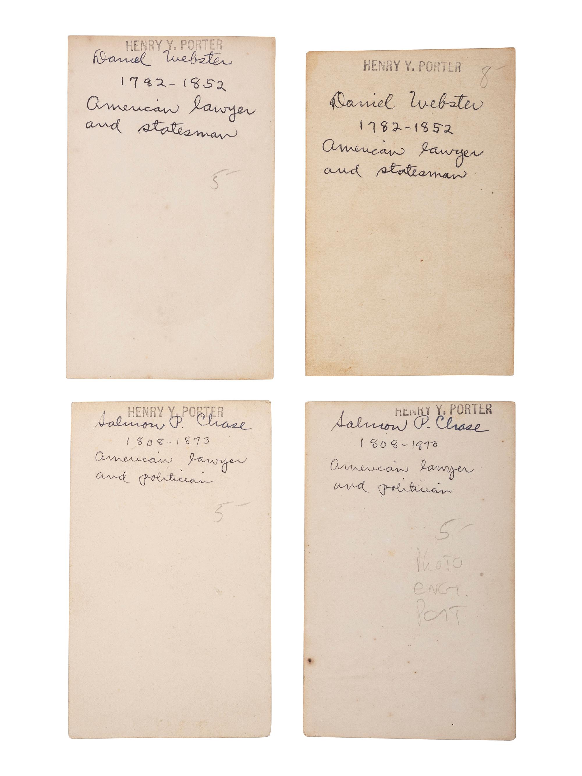 [CIVIL WAR]. 20 CDVs featuring antebellum & war-era politicians and statesmen, including: