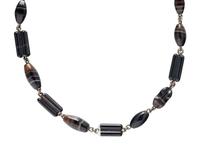 COLLECTION OF BANDED AGATE JEWELRY