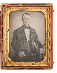 [EARLY PHOTOG] 3 quarter plates of distinguished gentlemen, incl. work by E.C. Thompson's Gallery.