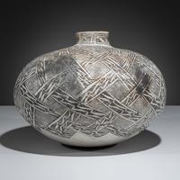 Large Ancestral Pueblo, Tularosa Black-on-White Pottery Olla