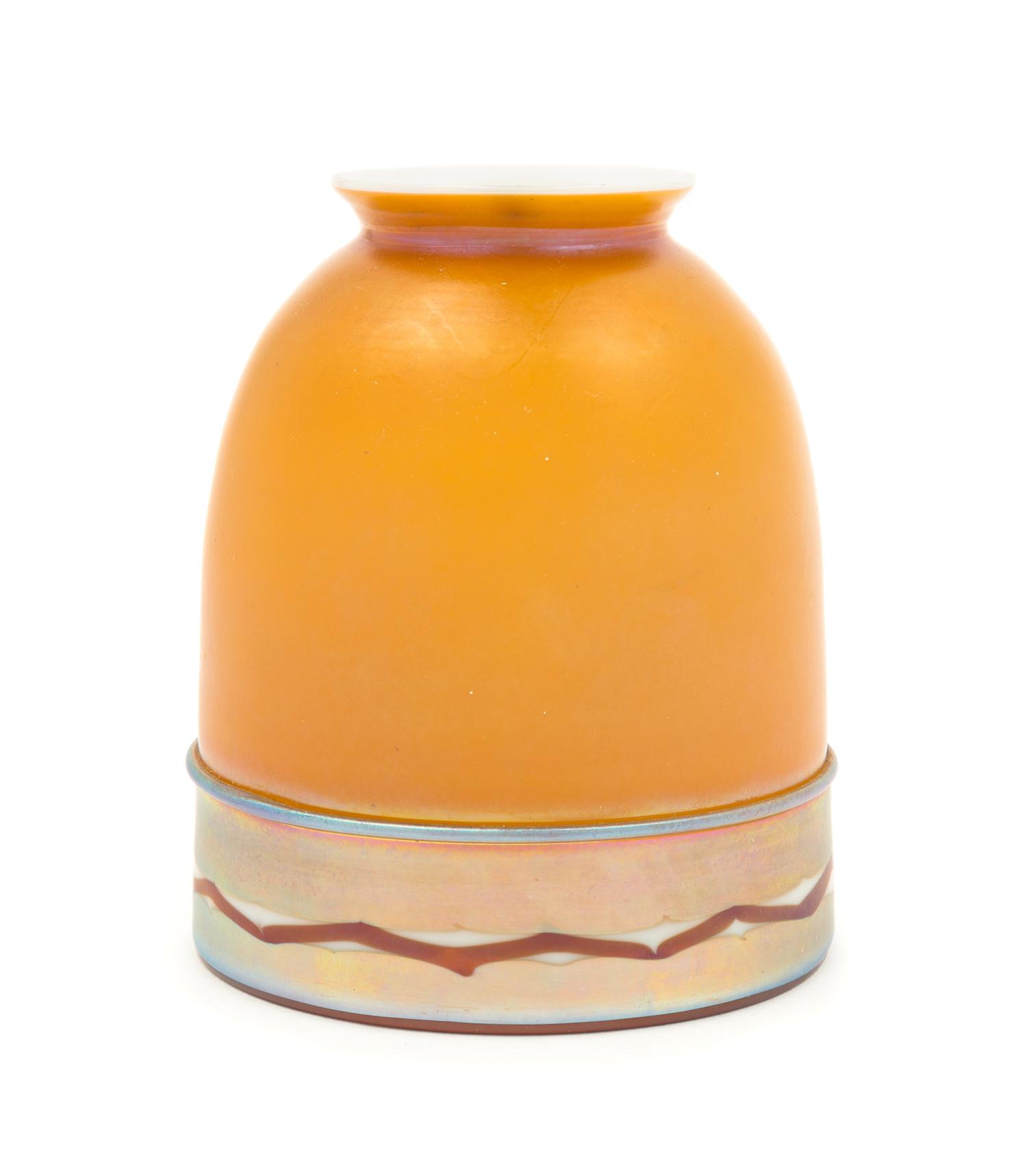 Steuben, EARLY 20TH CENTURY, an Intarsia shade, of bell form