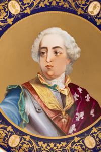 A Vienna Porcelain Charger Depicting Louis XVI