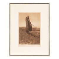 [Native-Americana] Curtis, Edward S. A Grizzly Bear Brave - Piegan
