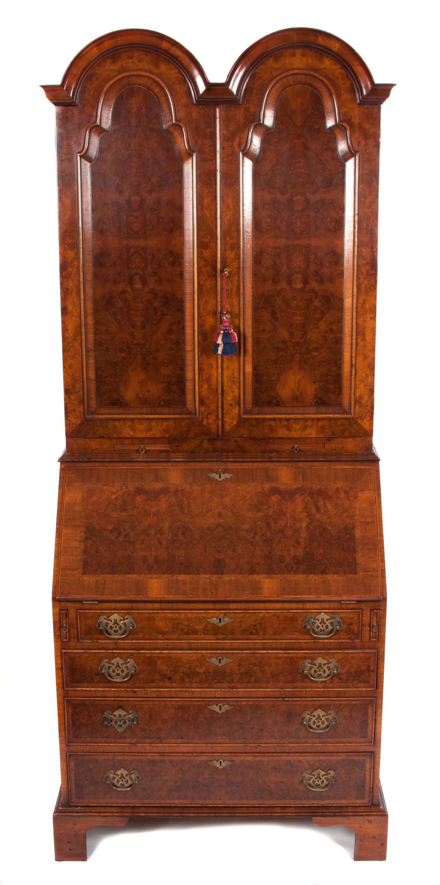 A George II Style Secretary Height 86 x width 34 x depth 22 inches. — 19TH/20TH CENTURY