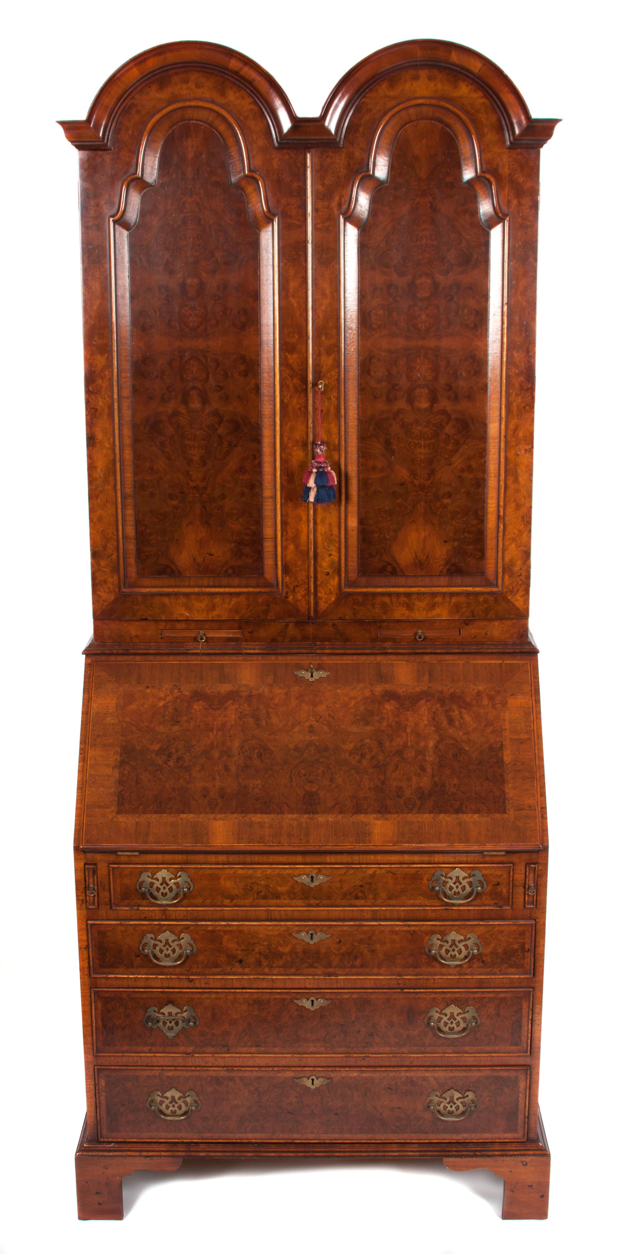 A George II Style Secretary Height 86 x width 34 x depth 22 inches. — 19TH/20TH CENTURY