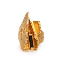 LAPPONIA, YELLOW GOLD AND GREEN TOURMALINE RING
