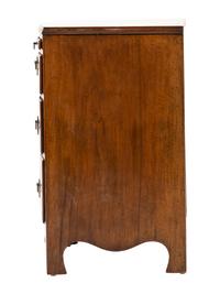 A George II-Style Walnut Four-Drawer Chest