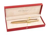 An S.T. Dupont Gold-Plated Ellipsis Fountain Pen