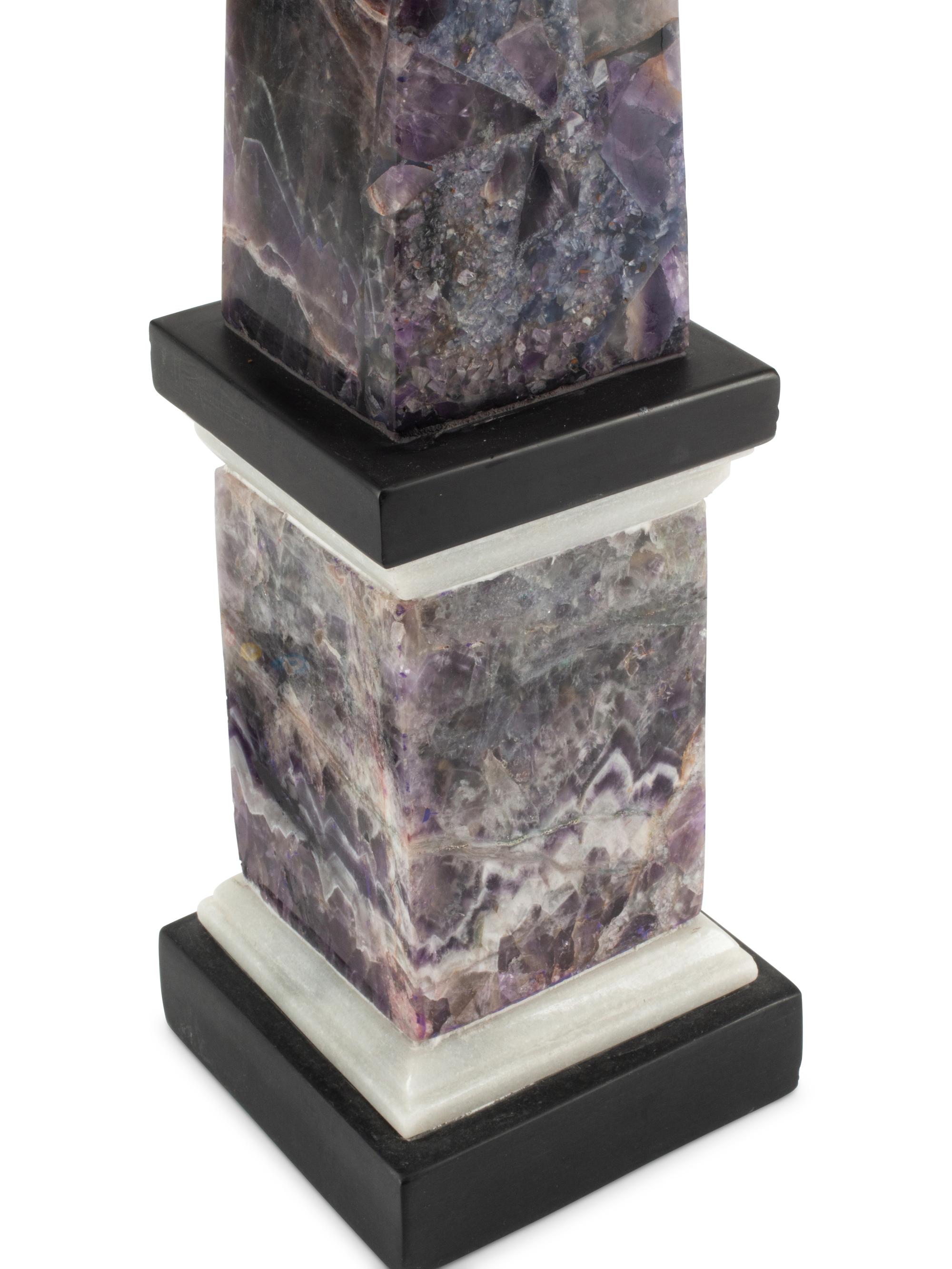 A Pair of Hardstone Obelisks