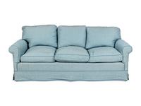 A Custom Upholstered Three-Seat Sofa