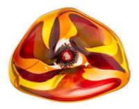 An American Studio Glass Sculpture, Ross Neder Largest 33 x 29 inches.