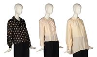 Three Blouses by Saint Laurent and Chloé, 1970-80s