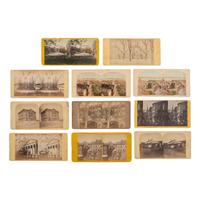 [Early Photography] Group of 110 Stereoviews of Washington, DC, and Boston, incl. Landmarks and Monuments