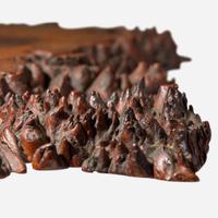 George Nakashima (American, 1905-1990) Exceptional English Oak Burl Pedestal End Table, New Hope, Pennsylvania, 1967