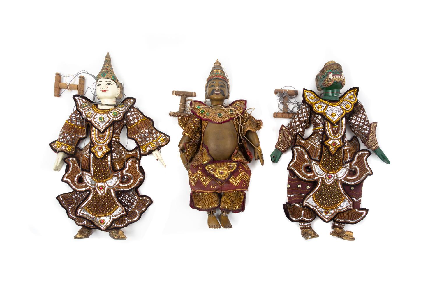 Three Thai Marionettes