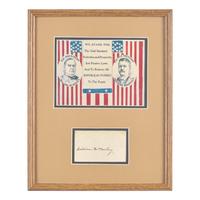 [Presidential] McKinley, William. Cut signature