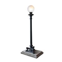 A Pair of Cast Iron Torchiere Lights 44" W x 32" D x 108" H — United States, 20th Century