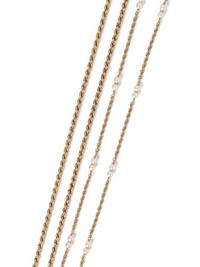 COLLECTION OF YELLOW GOLD NECKLACES